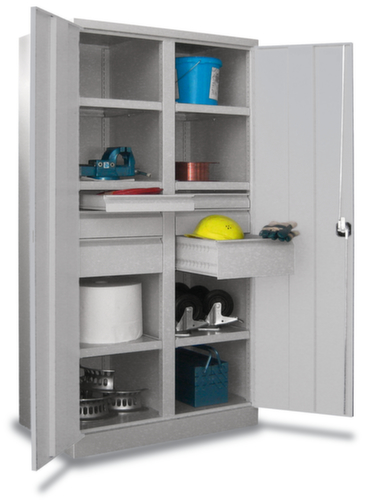 PAVOY Schwerlastschrank Basis lichtgrau mit Schubladen, Breite 1040 mm