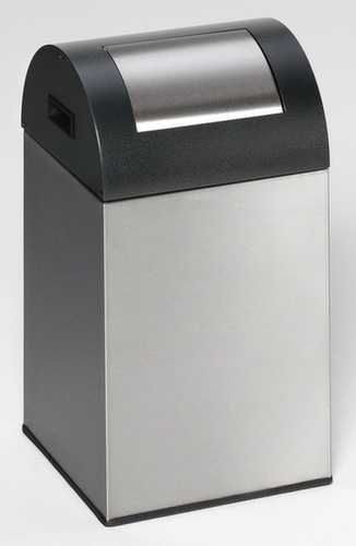 VAR Wertstoffsammler WSG 40 R mit Einwurfklappe, 43 l, Deckel natur/antik-silber