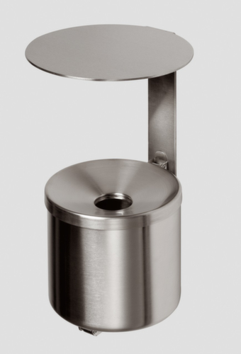 VAR Edelstahl-Wandascher WH 16 mit Dach