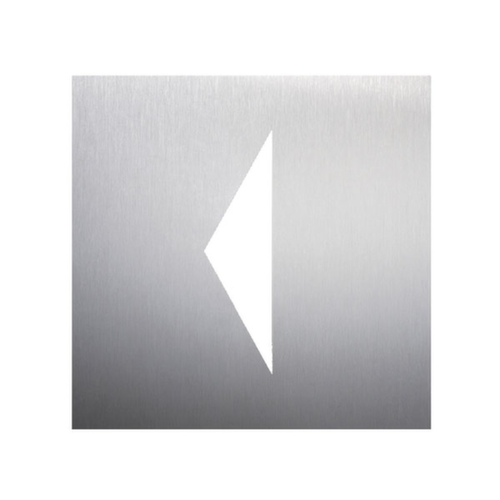 Türschild mit Piktogramm aus Edelstahl, "Pfeil"