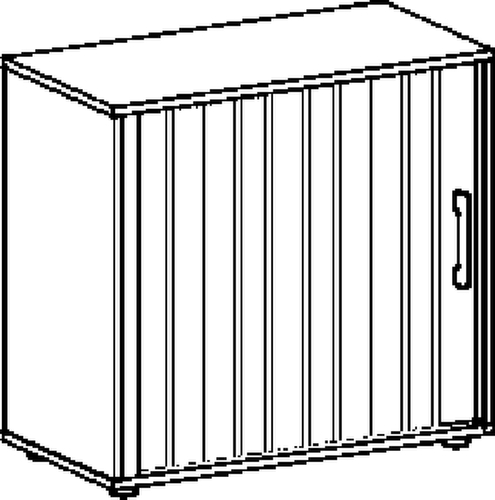 Gera Querrollladenschrank Milano, 2 Ordnerhöhen, Buche/Buche