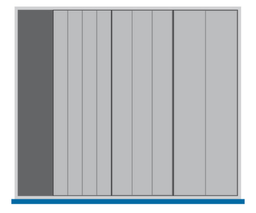 bott Kompaktmulden cubio für Schubladenschrank