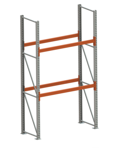 META Palettenregal MULTIPAL für 3 Paletten, 1825 mm breit, 3 Lagerebenen
