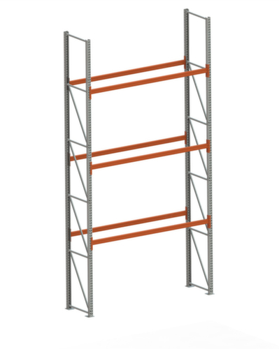 META Palettenregal MULTIPAL für 8 Paletten, 2870 mm breit, 4 Lagerebenen