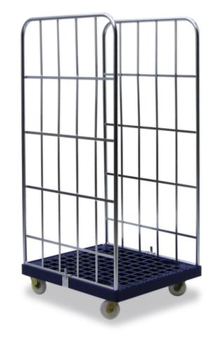 Rollbehälter mit Kunststoff-Plattform LxB 815x724 mm, Traglast 500 kg