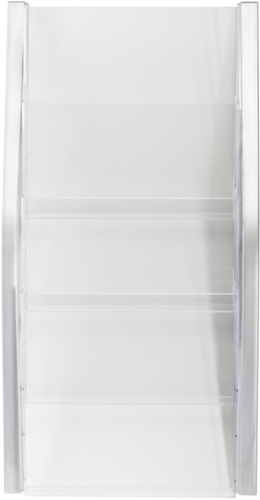 helit Wandbogendisplay "the arc" mit 4 Ablagen, 4 Ablagen, Gestell silber