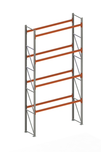 META Palettenregal MULTIPAL für 10 Paletten, 2700 mm breit, 5 Lagerebenen