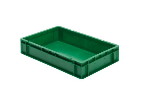 Euronorm-Stapelbehälter Wände + Boden geschlossen, grün, Inhalt 22 l