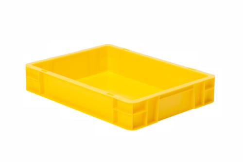 Euronorm-Stapelbehälter Wände + Boden geschlossen, gelb, Inhalt 7 l