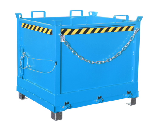 Bauer 3-fach stapelbarer Klappbodenbehälter in RAL5012 Lichtblau