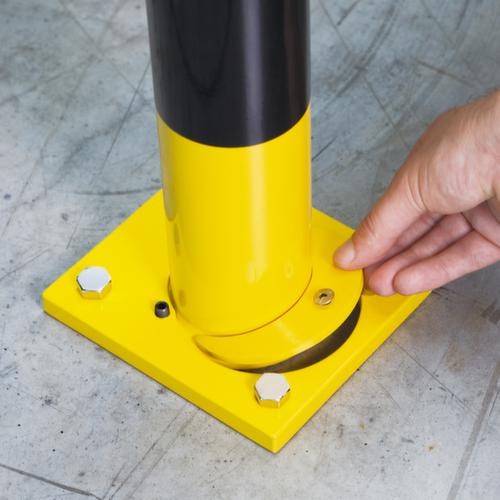 Moravia Demontierbarer Rammschutzbügel BLACK BULL, Höhe x Breite 350 x 1000 mm