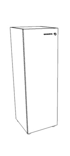 Quadrifoglio Flügeltürenschrank T45 mit Flügeltür, 3 Ordnerhöhen, weiß/Nussbaum