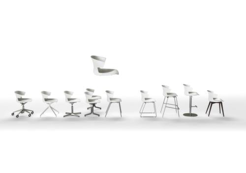 Quadrifoglio Kunststoffschalen-Drehstuhl COVE, blau