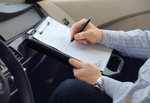 WEDO Robustes Klemmbrett mit Aufbewahrungsfach