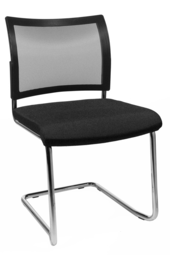 Topstar Besucherschwinger Visit 20 mit Netzrücken, Sitz Stoff (100% Polypropylen), schwarz
