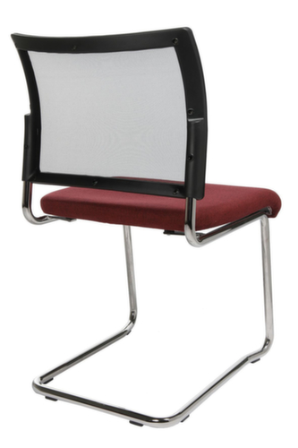 Topstar Besucherschwinger Visit 20 mit Netzrücken, Sitz Stoff (100% Polypropylen), bordeaux