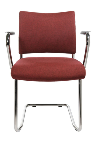 Topstar Gepolsterter Besucherschwinger Visit 20, Sitz Stoff (100% Polypropylen), bordeaux