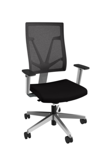 Nowy Styl Bürodrehstuhl 4ME mit manueller Gegenkrafteinstellung, Netzrückenlehne, schwarz