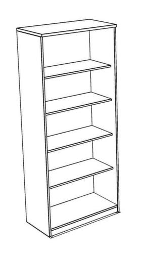 Nowy Styl Büroregal E10, Breite 800 mm, 5 OH