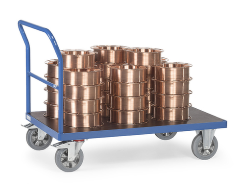 fetra Schiebebügelwagen SUPER-MULTIVARIO mit rutschfester Ladefläche, Traglast 1200 kg, Ladefläche 1600 x 800 mm