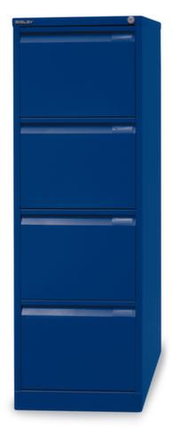 Bisley Hängeregistraturschrank, 4 Auszüge, oxfordblau/oxfordblau