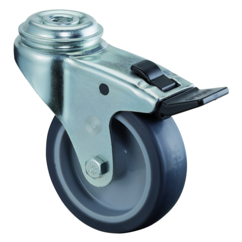 BS-ROLLEN Apparaterolle, Traglast 70 kg, TPE-Bereifung