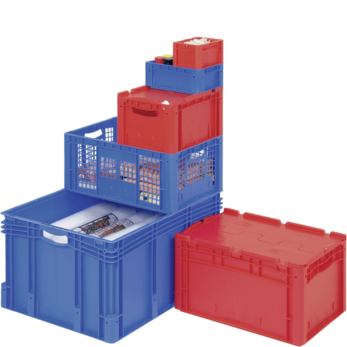 BITO Großvolumiger Euronorm-Stapelbehälter, blau, Inhalt 213 l