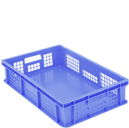 BITO Euronorm-Stapelbehälter Wände durchbrochen, blau, Inhalt 25 l