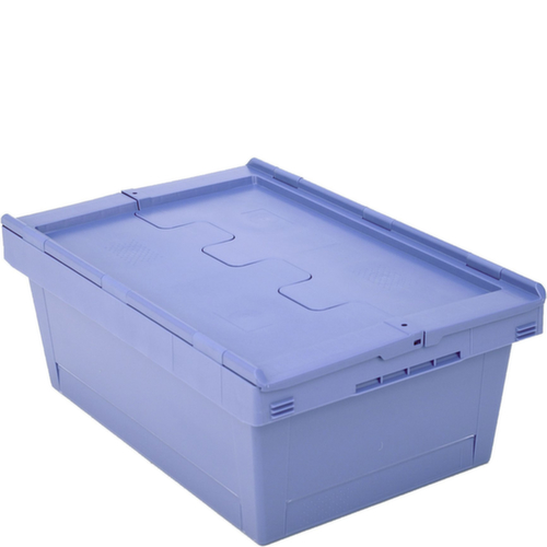 BITO Mehrwegbehälter verplombbar, Inhalt 38 l, Zweiteiliger Scharnierdeckel