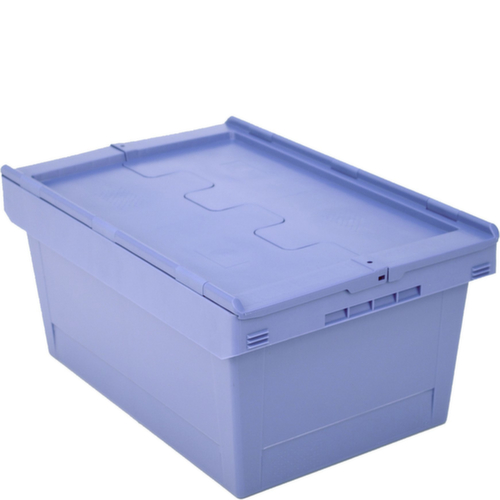 BITO Mehrwegbehälter verplombbar, Inhalt 47 l, Zweiteiliger Scharnierdeckel