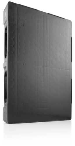 Hygienepalette Eco TC1-ECO mit Rand, Regenerat-Kunststoff, Länge x Breite 1200 x 800 mm