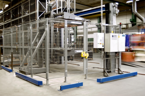 TROAX Flügeltür für Maschinen-Schutzgitter, Höhe x Breite 1400 x 2000 mm