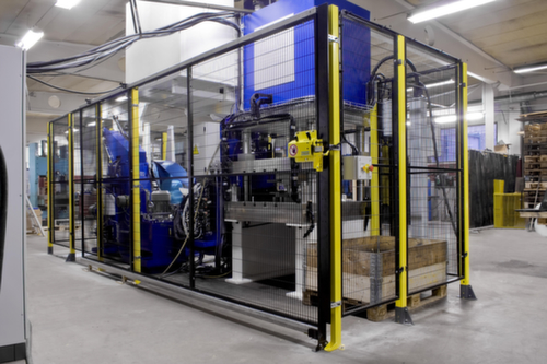 TROAX Schiebetür für Maschinen-Schutzgitter, Höhe x Breite 1400 x 1000 mm