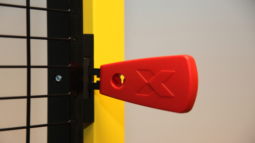 Axelent Wandelement für Maschinen-Schutzgitter, Höhe x Breite 1900 x 400 mm