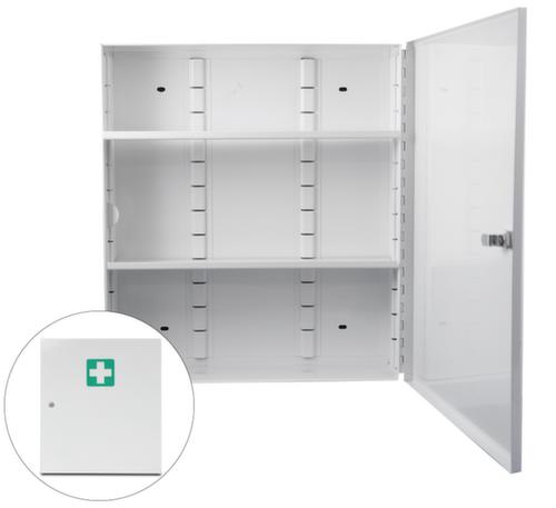 actiomedic Erste-Hilfe-Schrank aus Stahl, leer / für Füllung nach DIN 13169