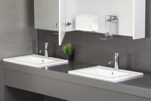 Händetrockner, mit Infrarotsensor, Edelstahl, weiß