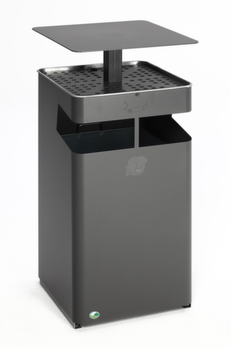 Kombiascher mit Dach, eisenglimmer