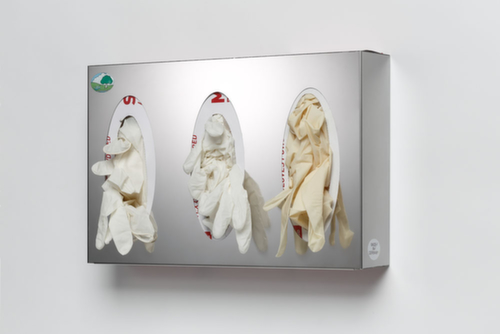 Spender für Handschuhe mit 3 Fächern