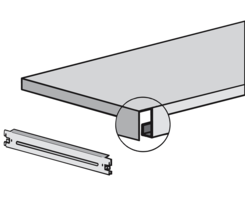 hofe Fachboden mit Traversen, Breite x Tiefe 1325 x 400 mm