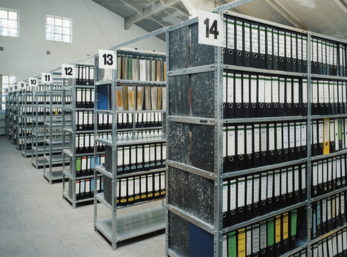 hofe Akten-Schraubregal Anbaufeld mit Abdeckboden