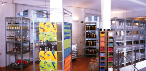 hofe Lagerregal Selbstbauprofil, Länge 3 m, mit korrosionsschützender Zinkbeschichtung