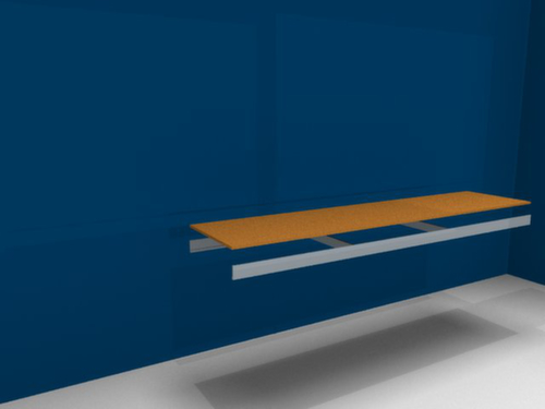 hofe Holzboden für Weitspannregal, Breite x Tiefe 2500 x 600 mm