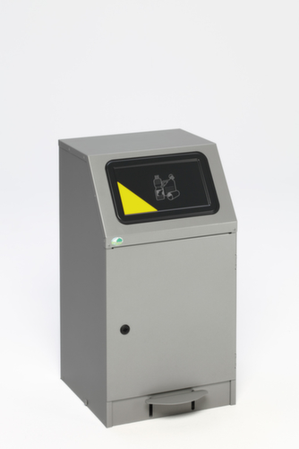 VAR Wertstoffbehälter WSG 45, 43 l, silber, Deckel anthrazit