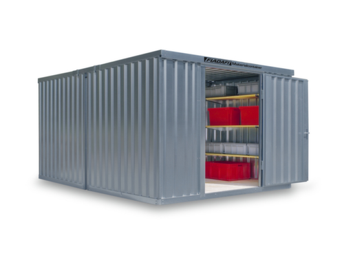 SĂ€bu Verzinkter Materialcontainer FLADAFIÂź mit 2 Modulen