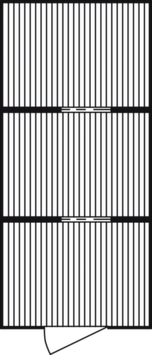 Säbu Verzinkter Materialcontainer FLADAFI® mit 3 Modulen