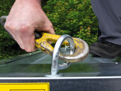 SĂ€bu Kranladevorrichtung fĂŒr Container mit Isolierboden