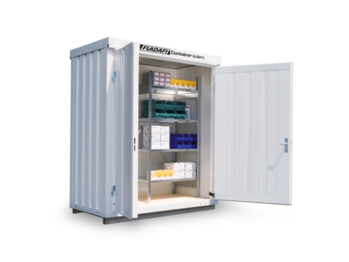 Säbu Isolierter Materialcontainer mit Fußboden fertig montiert