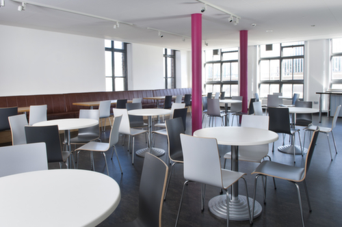 Nowy Styl Holzschalenstuhl, schwarz, Rücken gerade