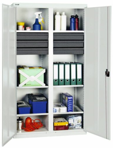 stumpf Hoher Werkzeugschrank Serie 3000 mit ausziehbaren Wannenböden + Schubladen, Breite 1000 mm