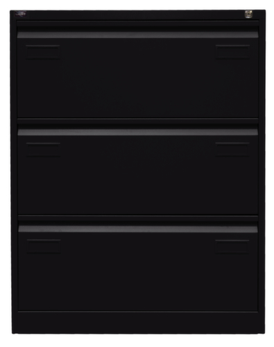 Bisley Hängeregistraturschrank Light, 3 Auszüge, schwarz/schwarz